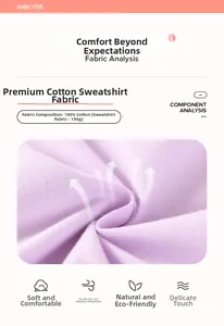 Detail of 100% cotton 190g light purple fabric showing soft texture and breathability