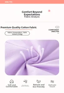 Detail of 100% cotton purple knitted fabric showing breathable texture and 150g weight