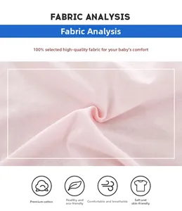 Dettaglio della morbida maglia in cotone rosa con trama traspirante per t-shirt da bambini
