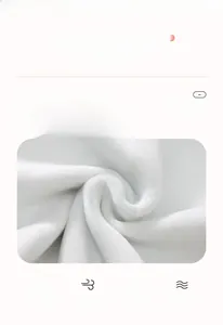 Detail of fleece fabric composition showing 60% cotton and 40% polyester blend