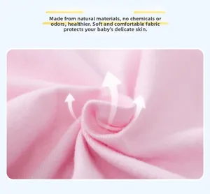 Detailed view of pink knitted cotton fabric showing breathable texture and soft quality