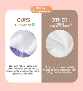 Comparaison de la texture du coton naturel doux et du tricot respirant en gros plan