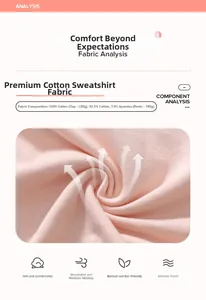Detail of pink cotton fabric texture for girl's sweatshirt showing soft knit material