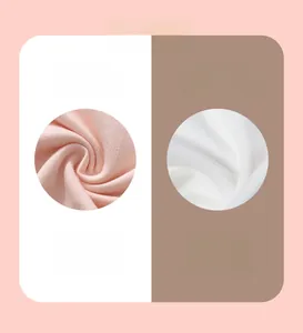 Detail showing soft pink knitted fleece fabric texture versus standard white material