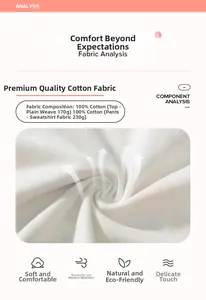 Detail showing breathable 100% cotton knit fabric texture for boys' autumn T-shirt set