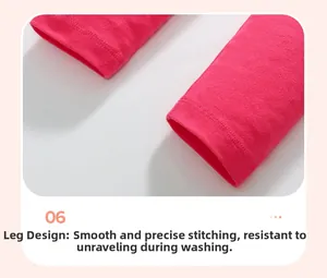 Detail of rose red knit trousers showing fine stitching and durable fabric texture