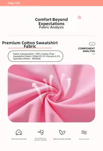 Detail of pink toddler set fabric showing cotton sweatshirt cloth and ribbed texture
