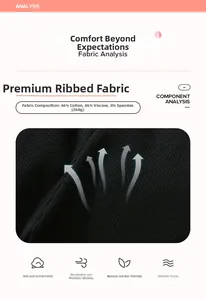 Detail of 260g ribbed cotton blend fabric for girls leggings with 46% cotton and viscose