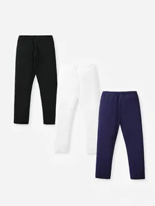 Girls Cotton Ribbed Leggings Toddler Kids High Elastic Slim Fit Basic Solid Color Autumn Knitted Long Pants Ruffle Hem
