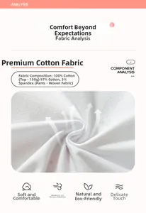 Dettaglio in morbida maglia 100% cotone e misto 97% cotone tessuto per completi estivi bimbi