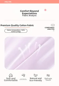 Dettaglio del tessuto 100% cotone 150g per vestito estivo da bambina traspirante