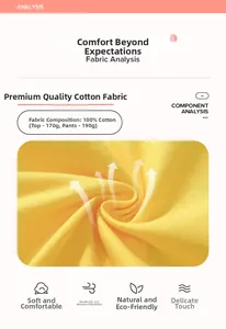 Détail macro du tissu en maille de coton jaune respirant pour ensemble de vêtements enfant