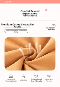 Macro detail of breathable 100 percent cotton 220g caramel brown knitted fabric texture