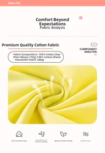 Detail of 100% cotton yellow fabric with 170g jersey texture for kids' t-shirts