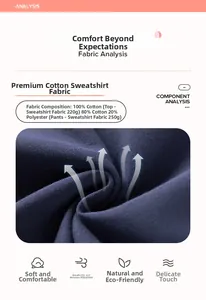Detail of 100% cotton dark blue knit fabric showing texture and breathable material