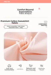 Détail du tissu molleton rose 100% coton 230g doux pour robes de filles