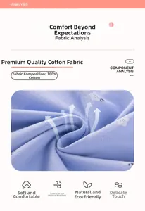 Dettaglio del tessuto 100% cotone con stampa floreale bianca su vestito viola bimba