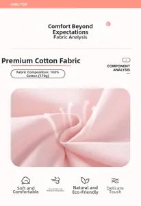 Détail du tissu 100% coton 170g pour une robe à manches longues rose pour petites filles