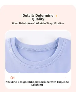 Dettaglio dello scollo di un vestito in maglia lavanda con finiture a costine e cuciture piatte
