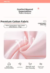 Détail du tissu 100% coton 170g à maille plate montrant une texture douce et respirante