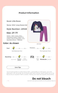 Detailansicht Baumwoll-Mädchen-Sweatshirt mit Pailletten-Einhorn und lila Ripp-Leggings