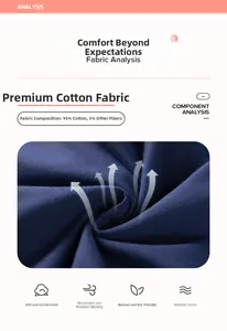 Dettaglio del morbido tessuto a maglia blu navy 95% cotone per abiti da bambina traspiranti