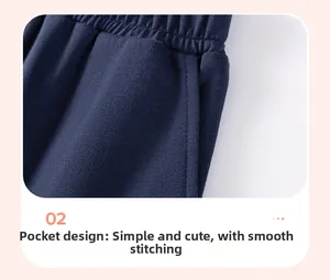 Close-up of boys cargo trousers featuring elastic waistband and side pocket detail
