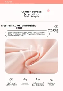 Details zur 100% Baumwolle und Rippstrick-Stofftextur sowie Materialzusammensetzung