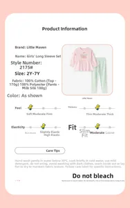 Détails du tissu pour ensemble fille comprenant un haut rose et un legging fleuri