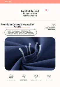 Detail of 100% cotton breathable fabric texture for boys' autumn sweatshirt garment