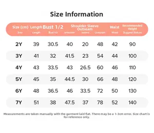 Tableau des tailles détaillé pour ensemble t-shirt manches longues et pantalon garçon