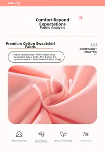 Close-up of 100% cotton pink fabric showing high-density texture and breathability