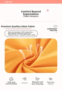 Detaillierte Textur von 100% Baumwolljersey in Orange und weichem Baumwoll-Misch-Fleece