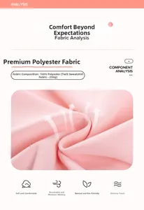 Detail of pink 250g 100% polyester twill sweatshirt fabric showing knit texture
