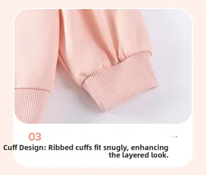 Close-up of pink knit sweater ribbed cuffs showing high-quality fabric texture