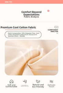 Détail du tissu côtelé respirant et matière coton de 250g pour les ensembles filles