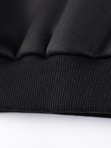 Boys black cartoon sweatshirt with ribbed knit cuffs and hem in high density cotton