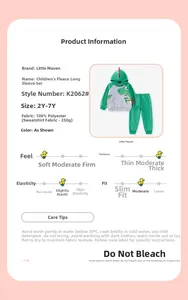 Detail view of boys fleece dinosaur tracksuit showing fabric texture and material specs