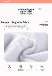 Detail of 250g fleece fabric for boys' dinosaur set, showing 100% polyester texture