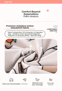 Gros plan sur tissu motif chat, 95% polyester, texture douce et respirante de qualité