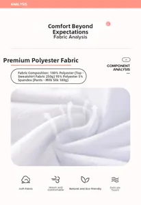 Detail view of the soft polyester fleece fabric for cozy girls' autumn hoodie sets