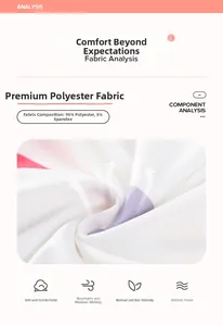 Detail showing 95% polyester and 5% spandex fabric texture for soft breathable girls sweatshirt
