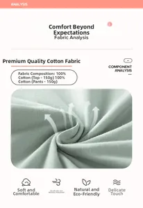 Dettaglio del tessuto in maglia verde chiaro 100% cotone con grammatura di 150g