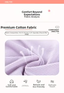 Makro-Detail von lila Feinripp-Strickgewebe aus weicher Viskose-Elastan-Mischung
