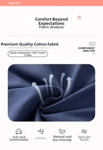 Détail du tricot 100% coton bleu foncé montrant la texture et le poids du tissu 150g