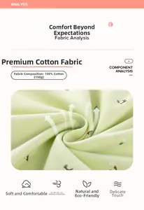 Détail du tissu 100% coton pour robe d'été de fille avec motif d'arbre respirant