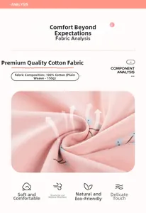 Détail du tissu 100% coton rose à fleurs bleues avec texture d'armure toile de 150g