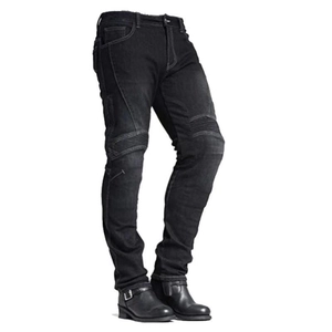 Jeans de Moto Hiver Doublé Polaire Pantalon de Protection Rembourré Denim pour Hommes Femmes Vêtements de Motard