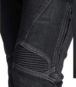 Pantalon moto d'hiver en jean doublé polaire avec protections pour motards
