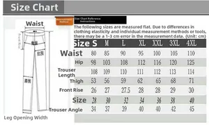 Guide des tailles détaillé pour jeans de moto avec mesures de taille et longueur